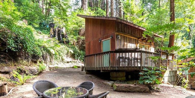 Lofted Studio Cabin in the Redwoods!